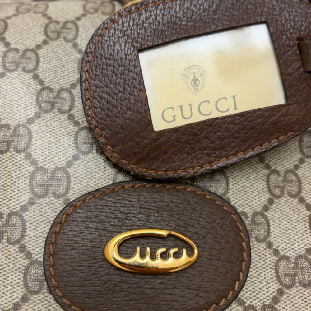 Gucci RARE 22”x 22“Vintage Bowler Bag XL - Picture 10 of 13
